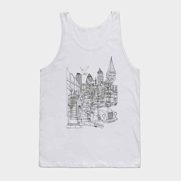 London! (Original) Tank Top by davidbushell82